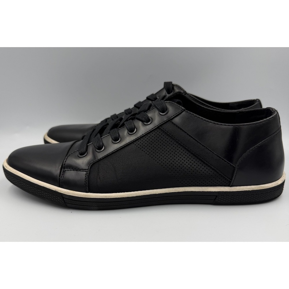 Unlisted Kenneth Cole Sneakers‎ Mens 11.5 Black Good Perforated Low Top Shoes
